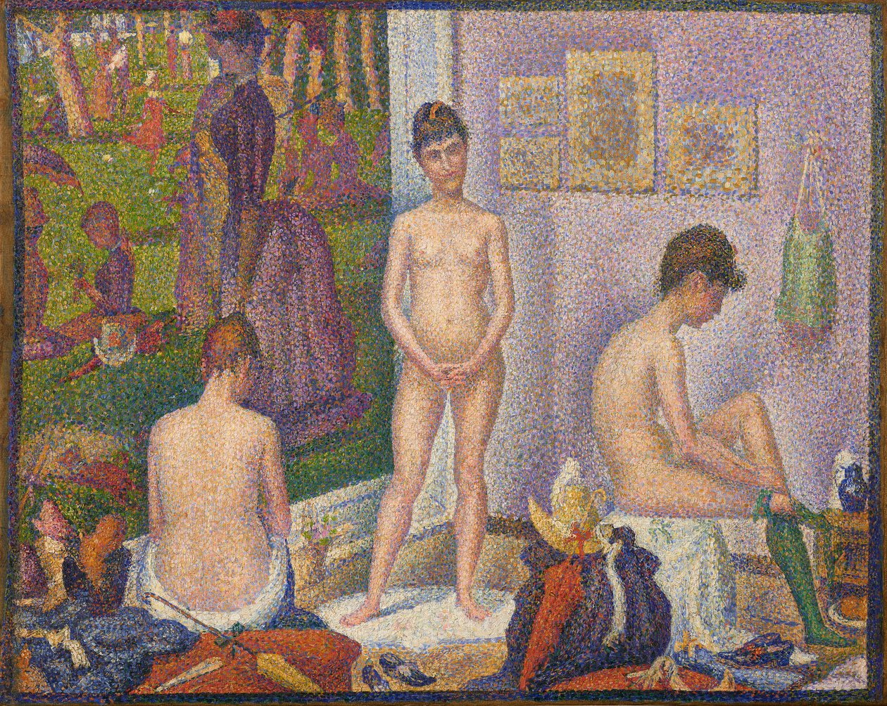 Les Poseuses, Ensemble (mała wersja) autorstwa Georges Pierre Seurat