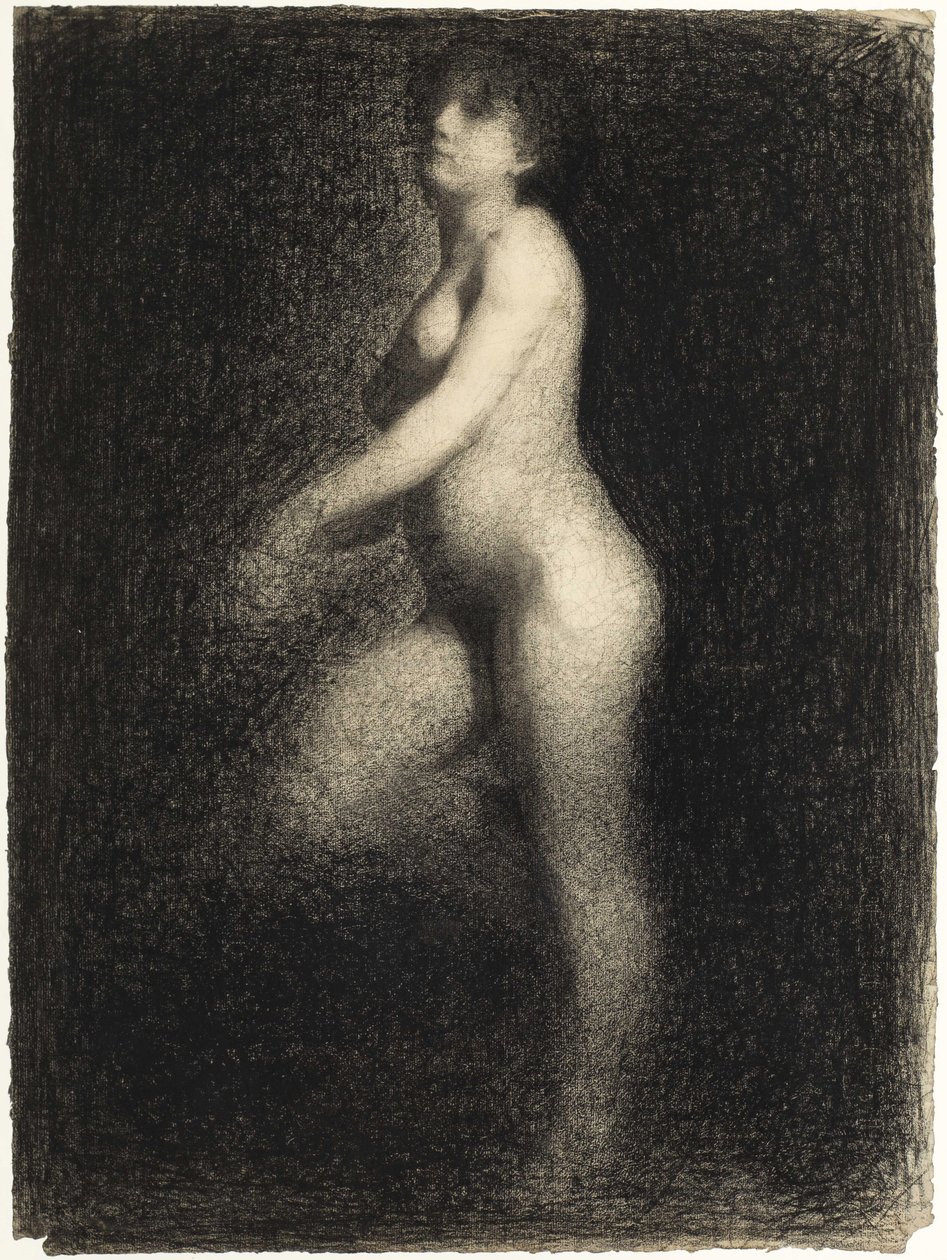 Akt, ok. 1881-1882. autorstwa Georges Pierre Seurat