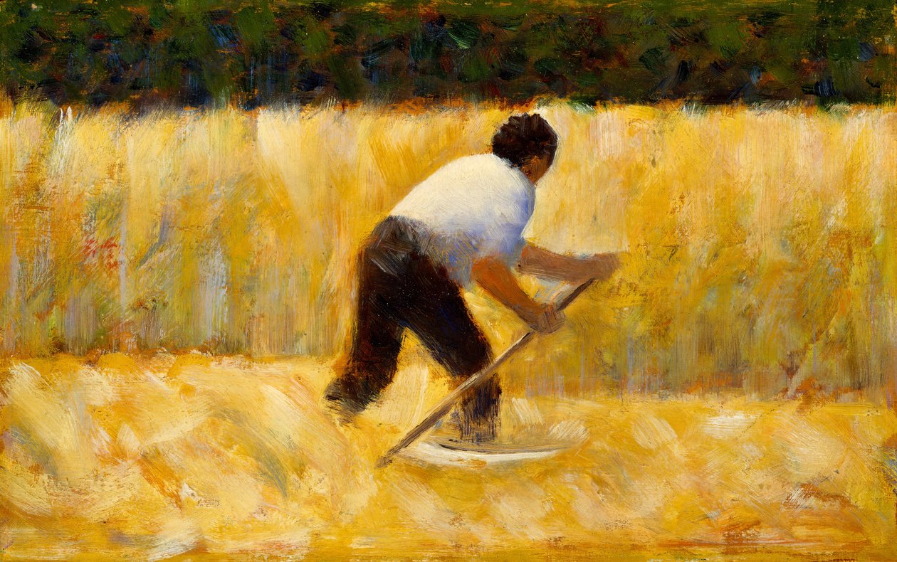Kosiarka, 1881-82. autorstwa Georges Pierre Seurat