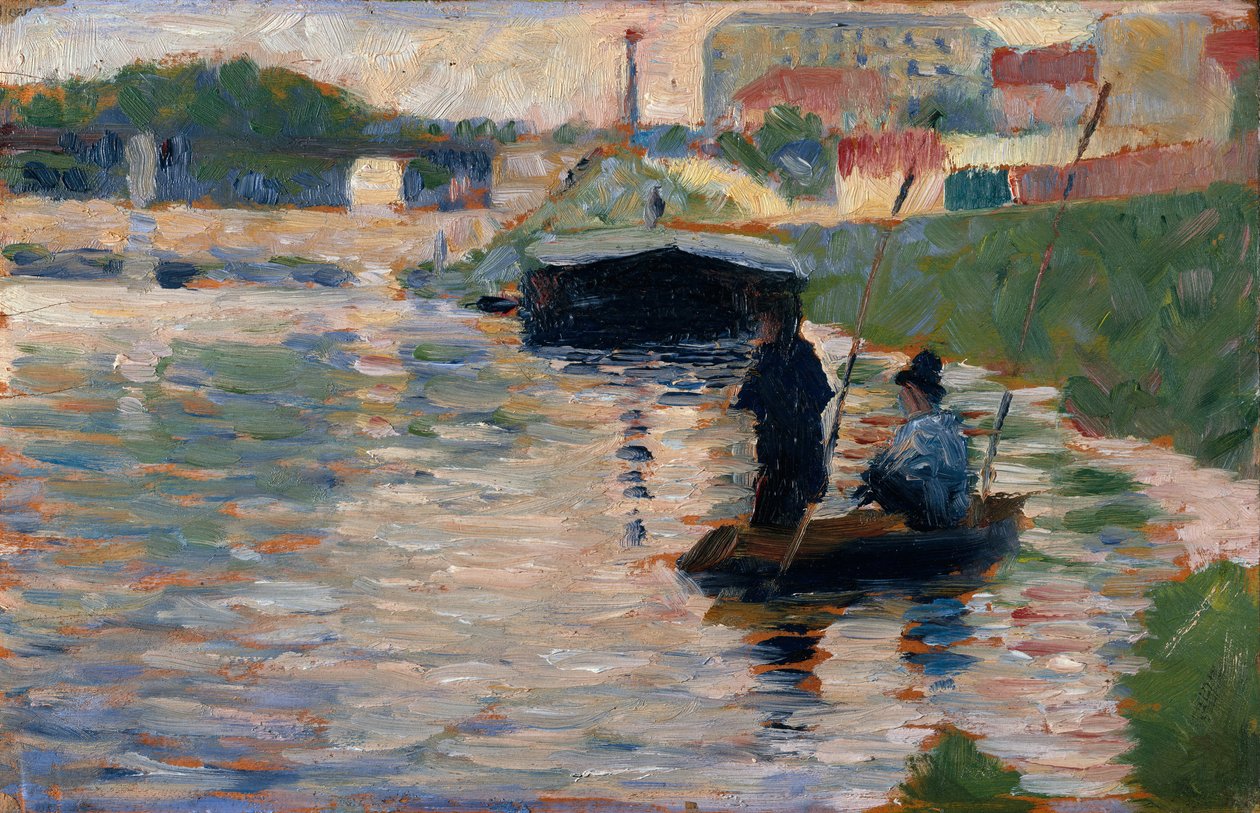 Widok na Sekwanę, 1882-83. autorstwa Georges Pierre Seurat