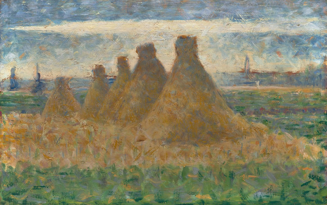 Stogi siana autorstwa Georges Seurat