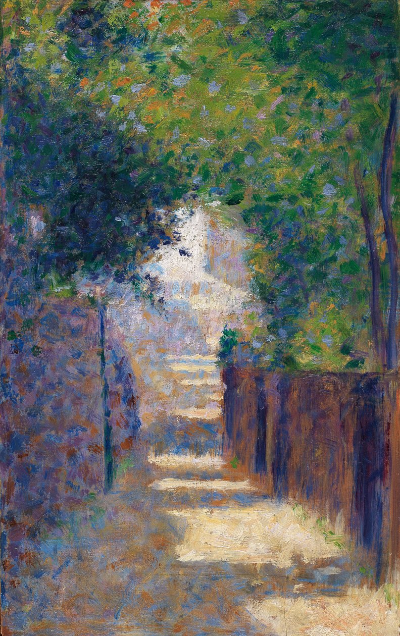 Rue St. Vincent na wiosnę, ok. 1884 r. autorstwa Georges Seurat