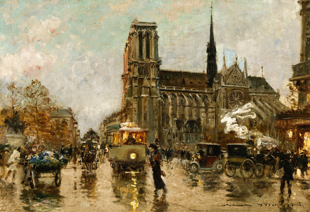 Notre Dame, Paryż, autorstwa Georges Stein