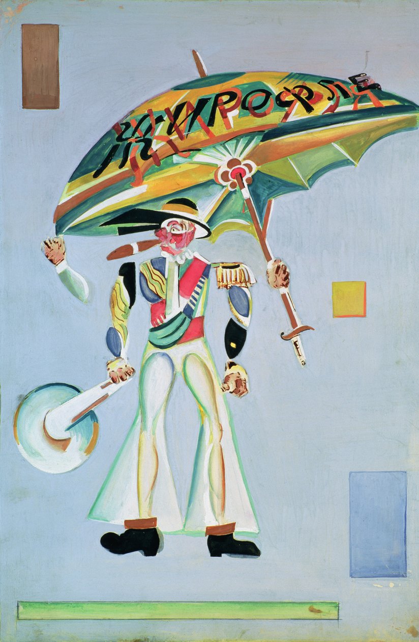 Projekt kostiumu do operetki „Girofle-Giroflia” Alexandre Charles Lecocq, 1922 autorstwa Georgy Bogdanovich Yakulov