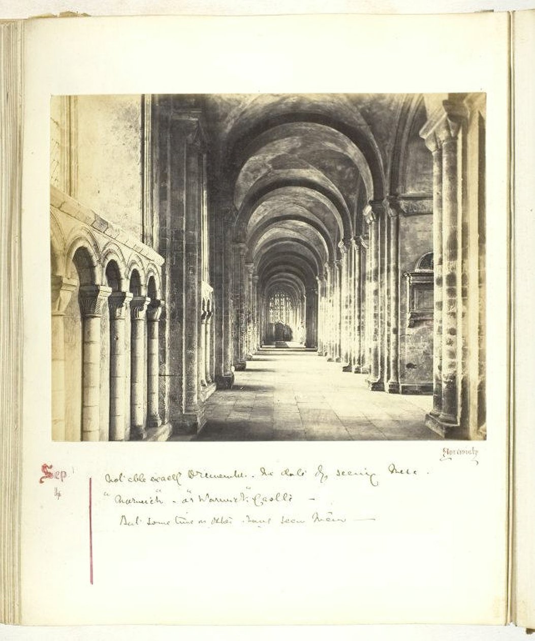 Bez tytułu [krużganki], 1868. autorstwa Georgina Cowper
