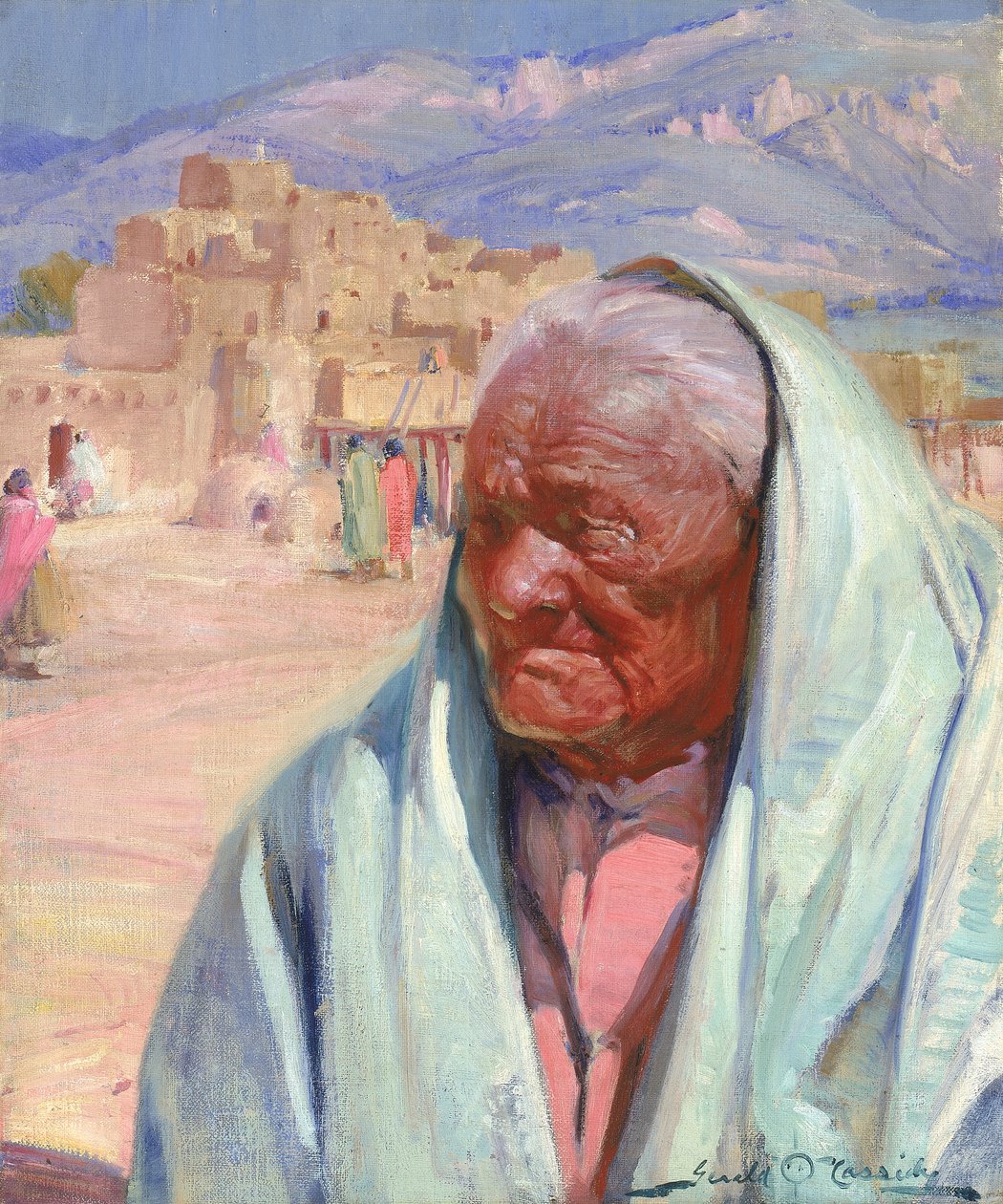 Antonio Concha, Stary człowiek z Taos, 1924. autorstwa Gerald Cassidy