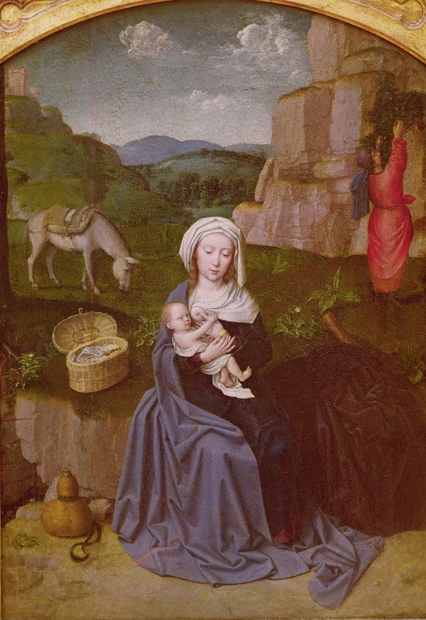 Reszta w ucieczce do Egiptu autorstwa Gerard David
