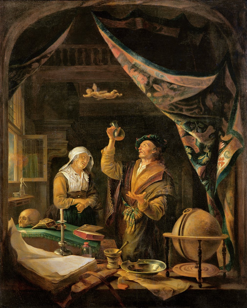 Lekarz moczu autorstwa Gerrit Dou