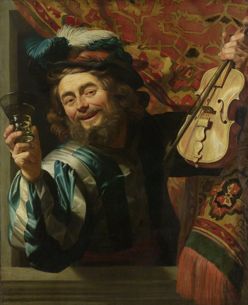 Wesoły Skrzypek autorstwa Gerrit van Honthorst