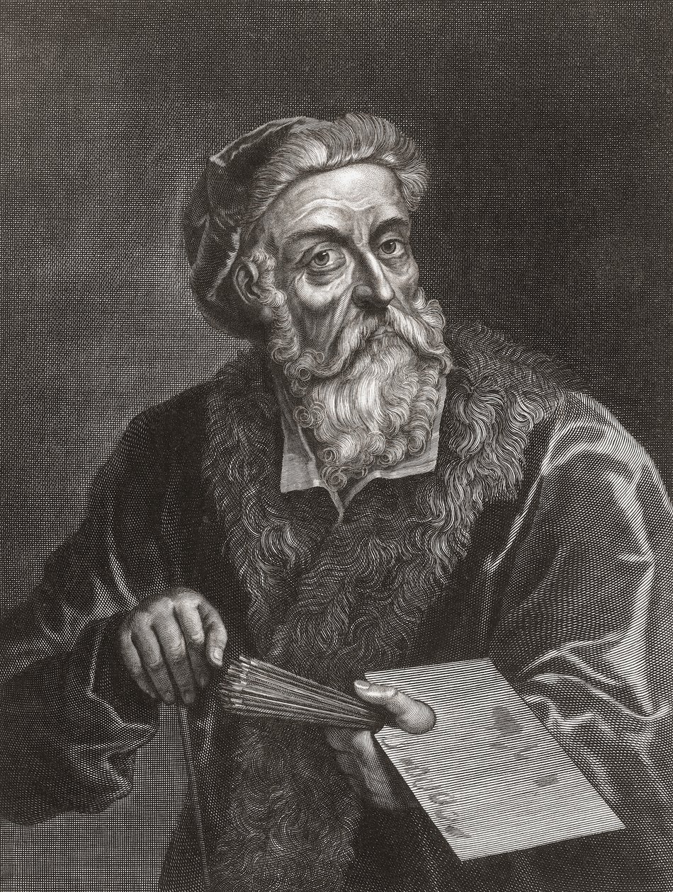 Tycjanowski. Portret. (wydrukować) autorstwa Gerard (after) Edelinck