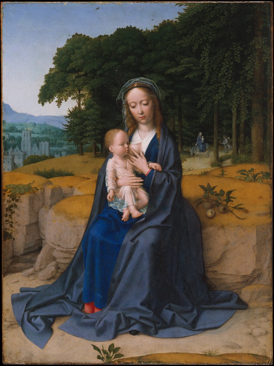 Reszta podczas lotu do Egiptu autorstwa Gerard David
