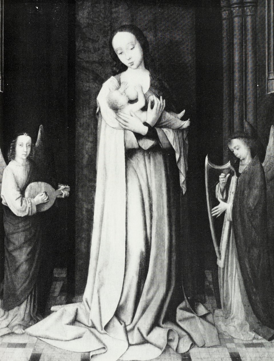 Dziewica w absydzie autorstwa Gerard David