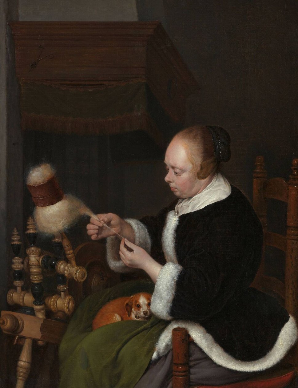 Spinner, 1652 autorstwa Gerard Ter Borch the Younger
