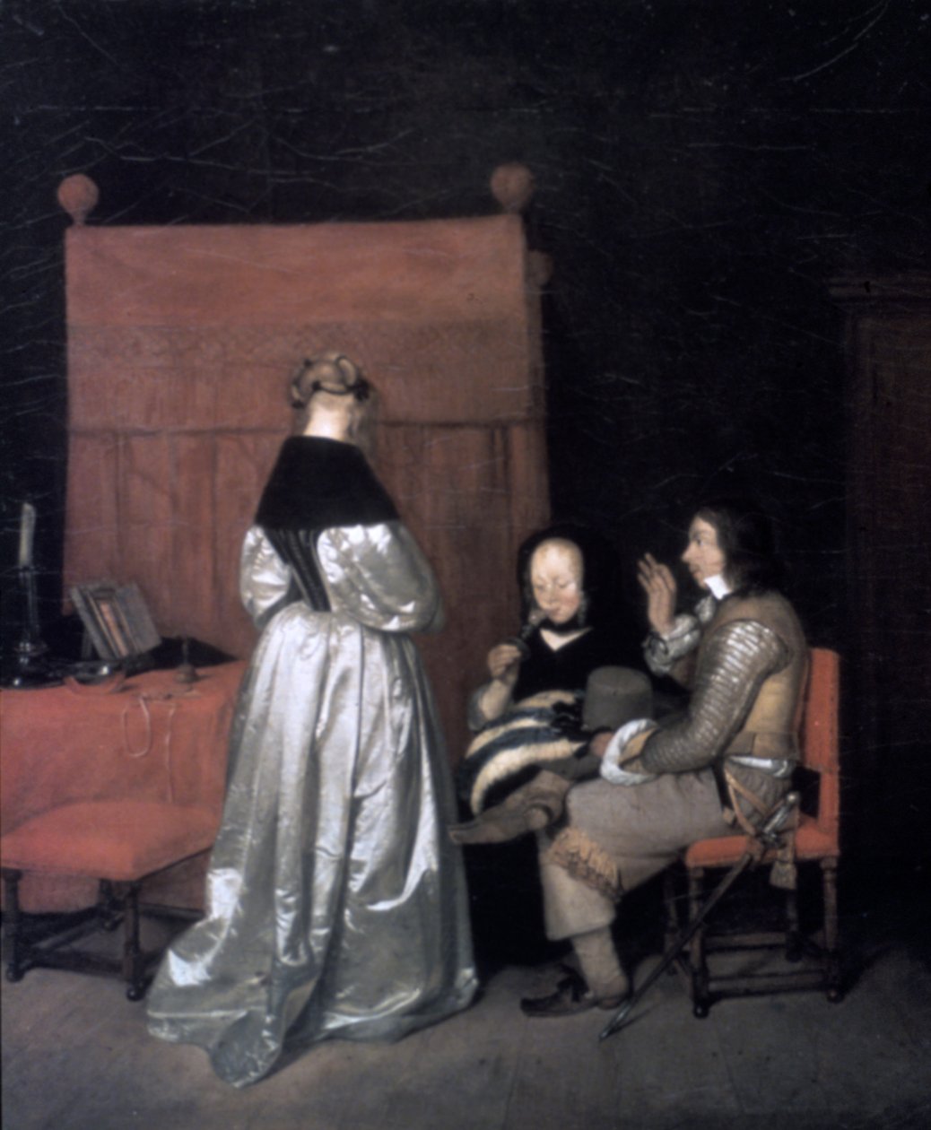 „Upomnienie ojcowskie”, 1654-1655 autorstwa Gerard Terborch II