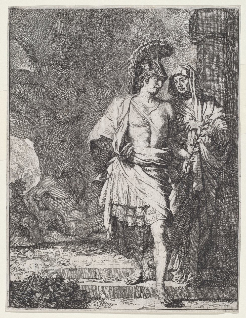 Eneasz i Sybilla autorstwa Gerard de Lairesse