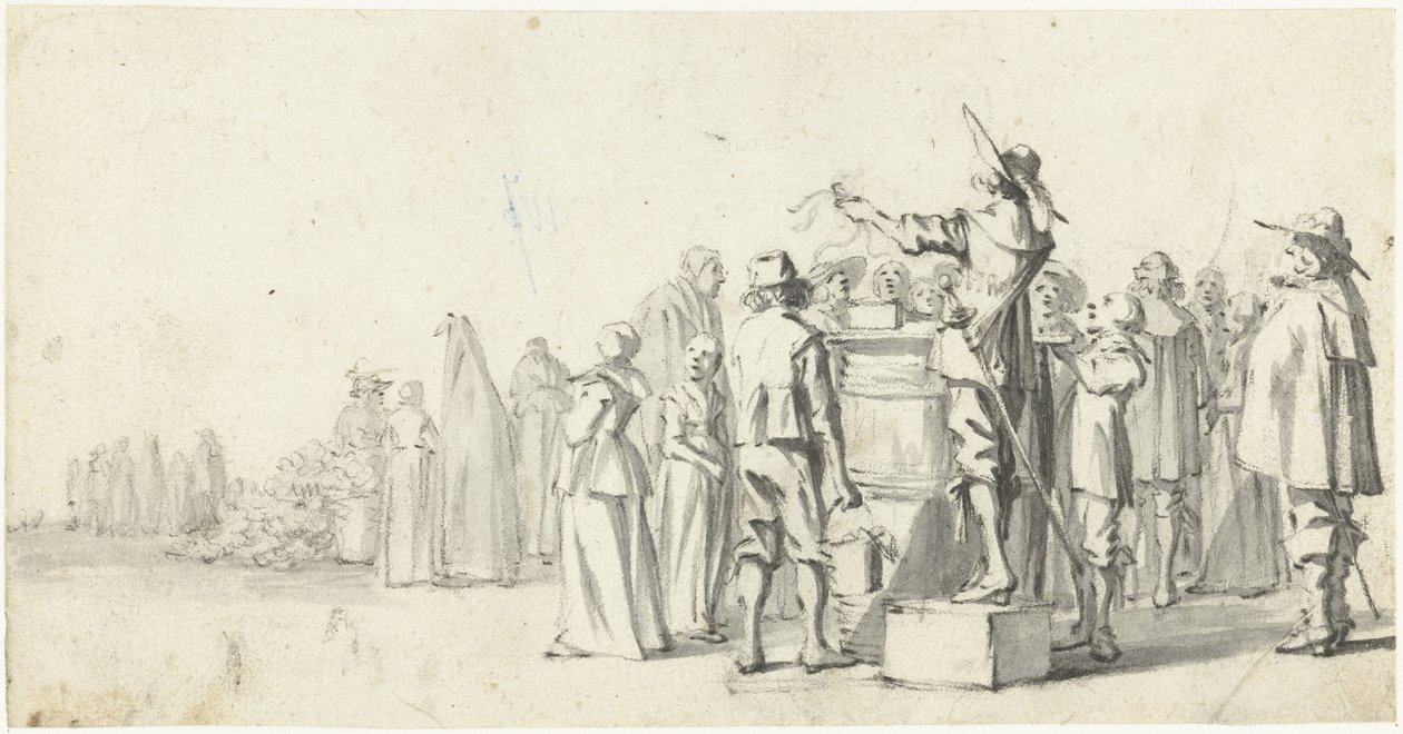 Spiker na rynku autorstwa Gerard ter Borch (II)