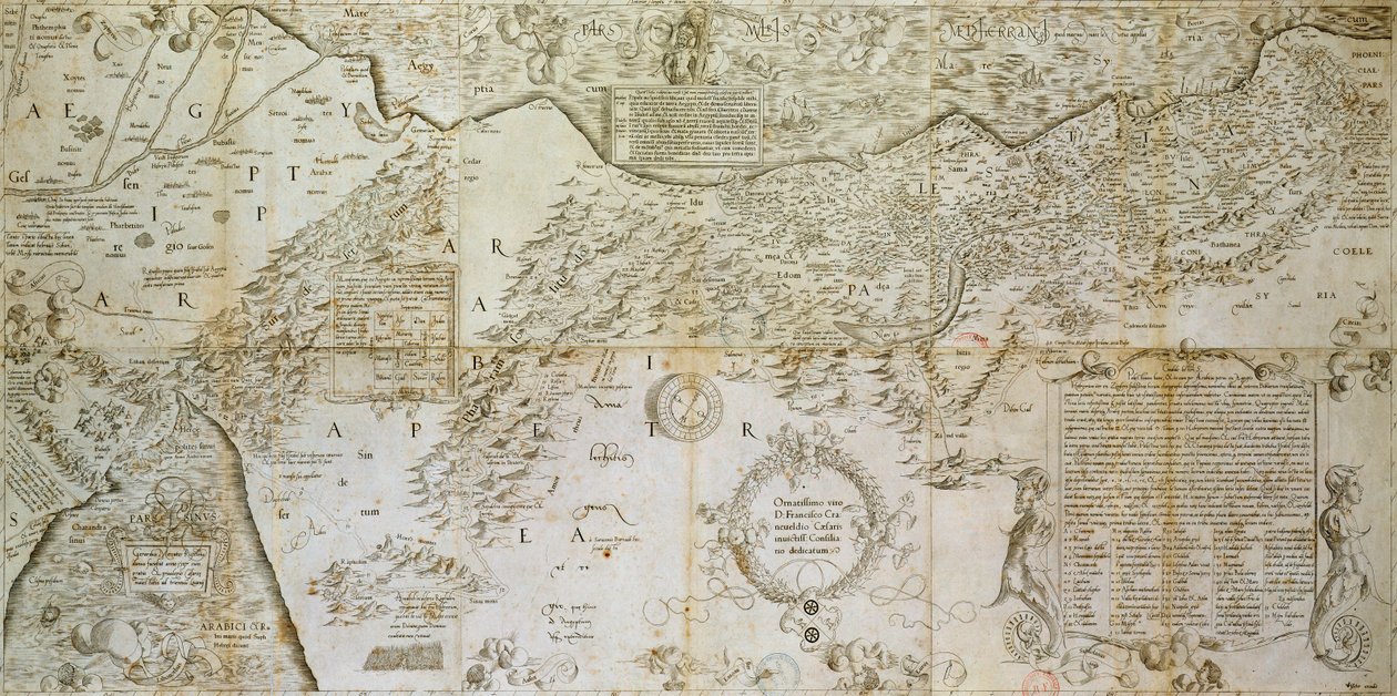 Najobszerniejszy opis Ziemi Świętej dla zrozumienia obu Testamentów, 1537 autorstwa Gerardus Mercator
