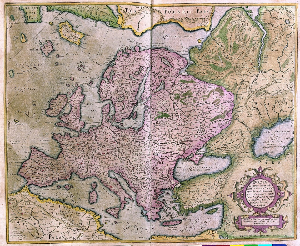 Europa autorstwa Gerardus Mercator
