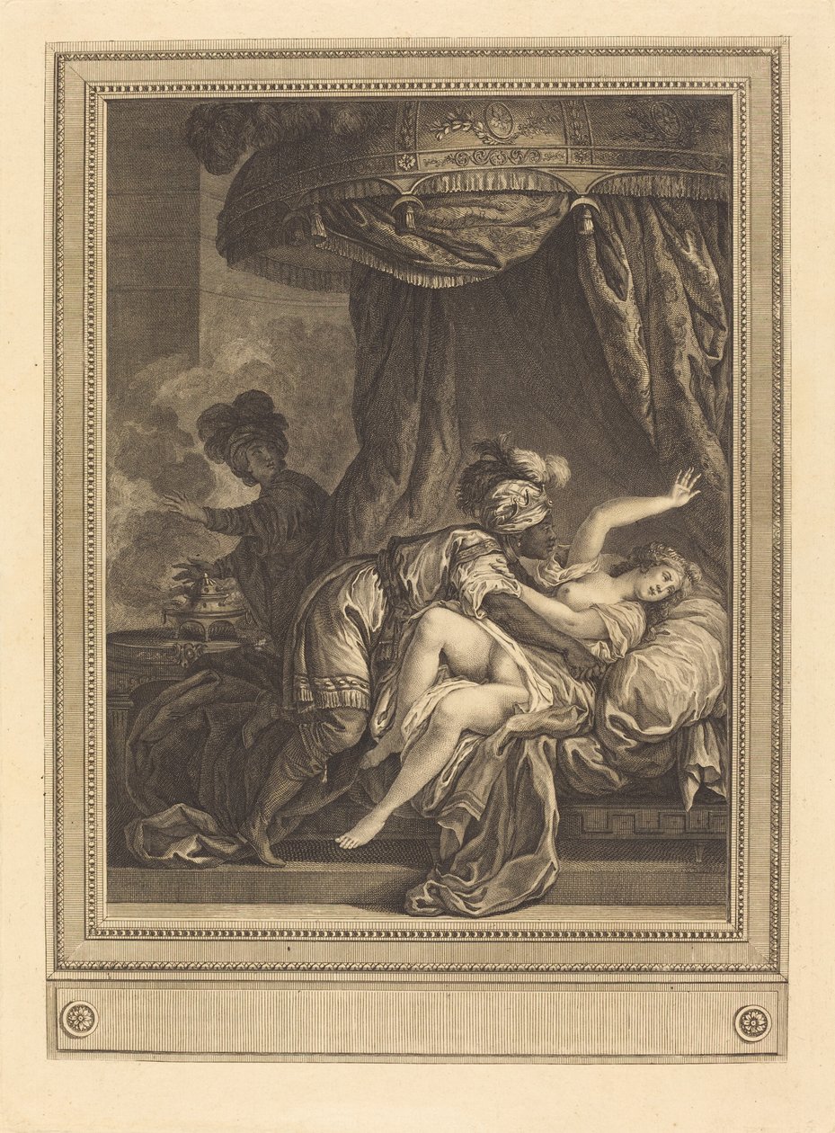 Król Etiopii autorstwa Geraud Vidal after Charles Monnet