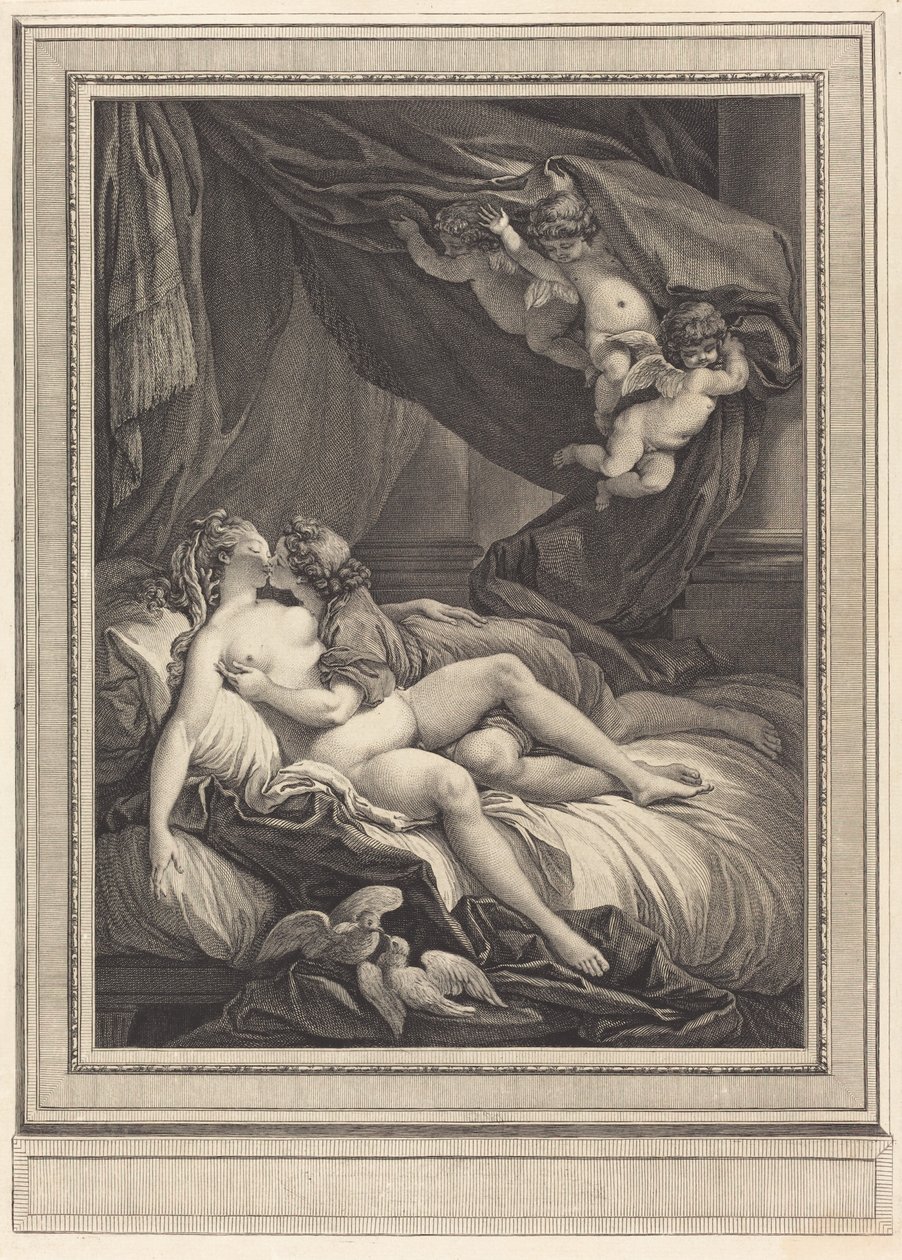 Wenus i Adonis autorstwa Geraud Vidal after Charles Monnet
