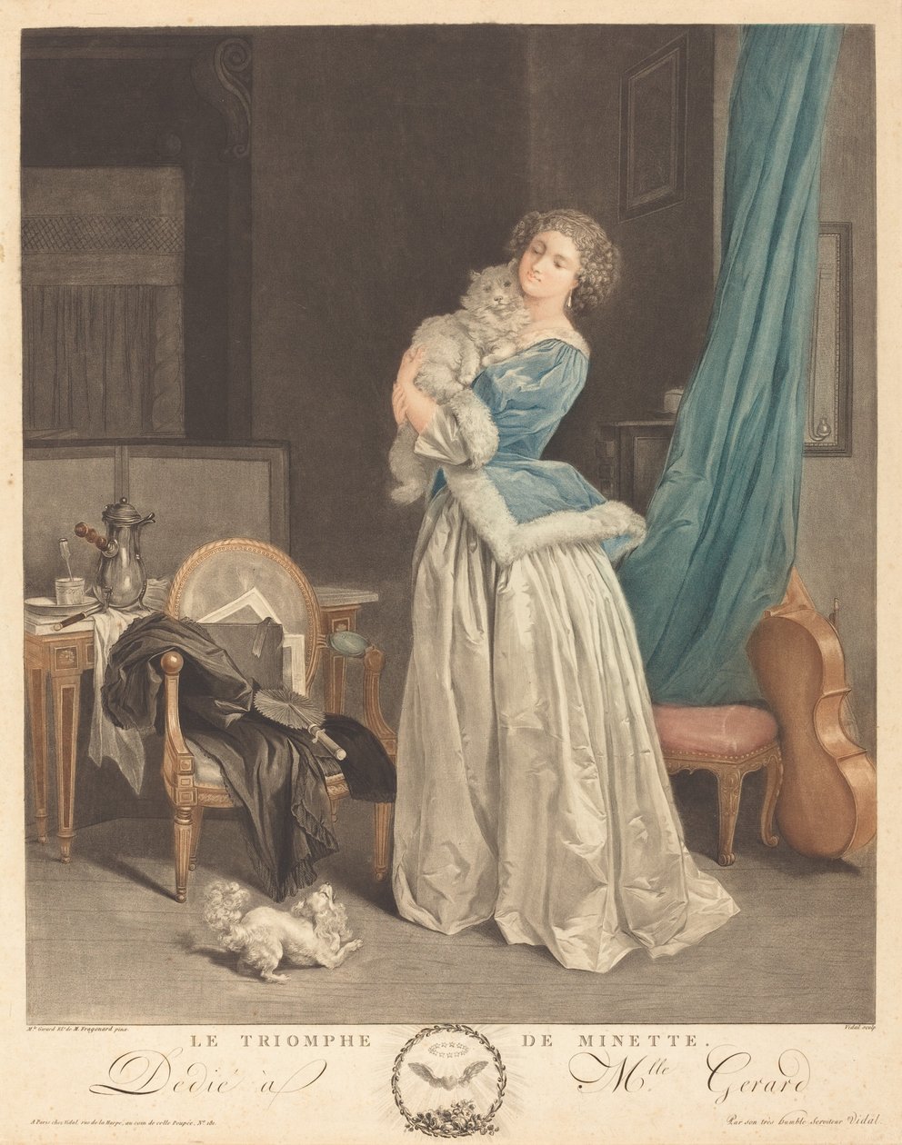 Triumf Minette autorstwa Geraud Vidal after Marguerite Gérard