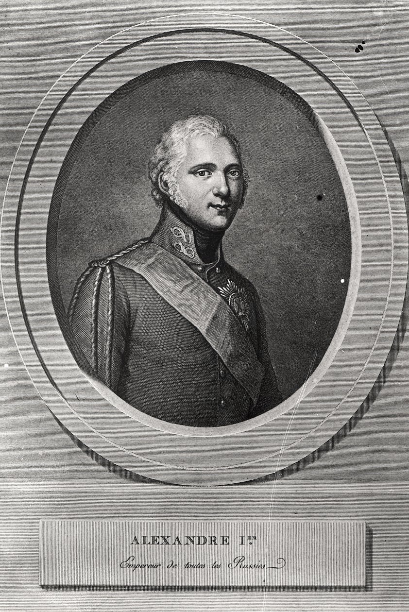 Portret Aleksandra I (1777-1825) rytowany przez Pierre Alexandre Tardieu (1756-1844) autorstwa Gerhard Kuchelchen