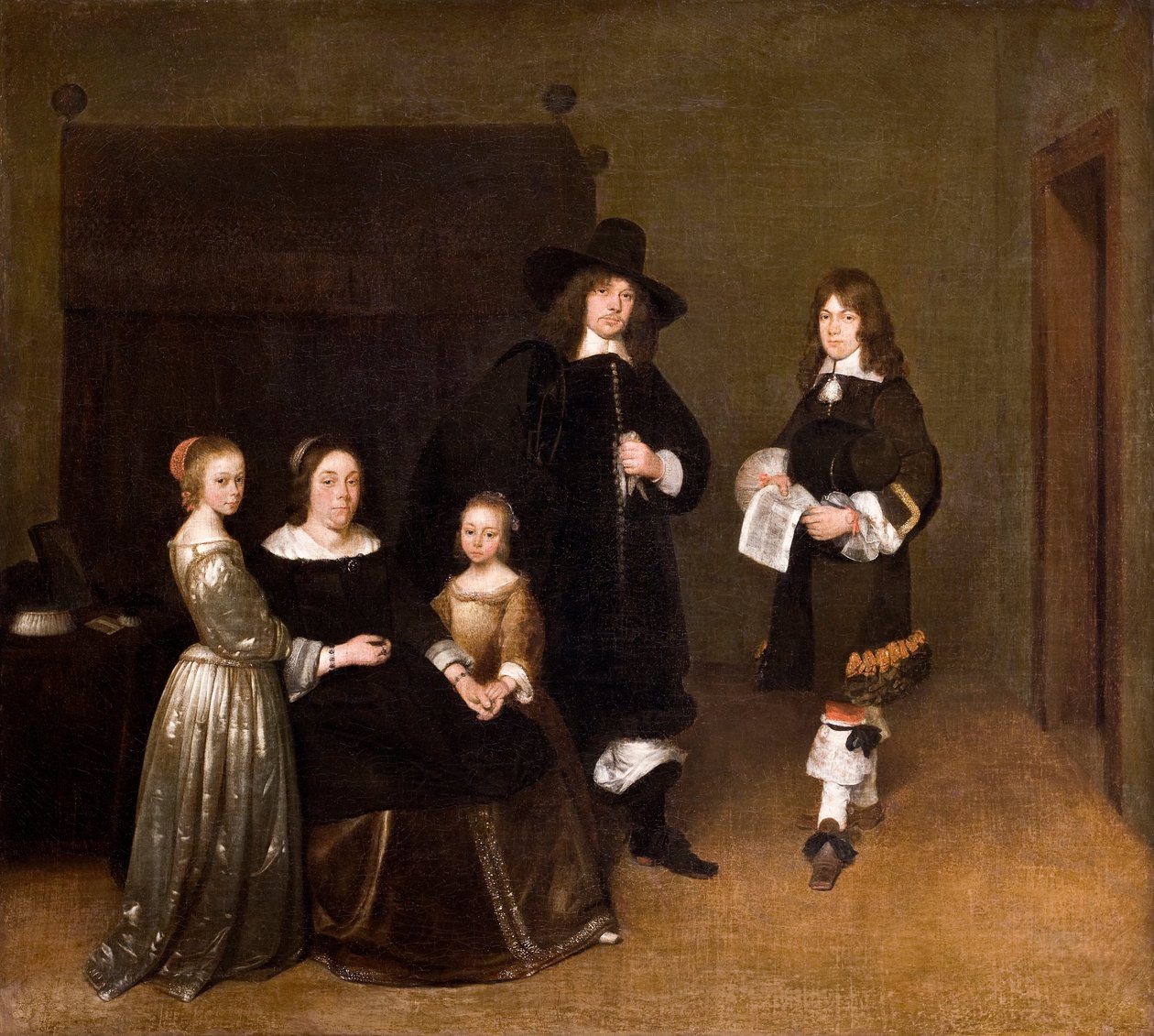 Portret rodziny autorstwa Gerhard ter Borch
