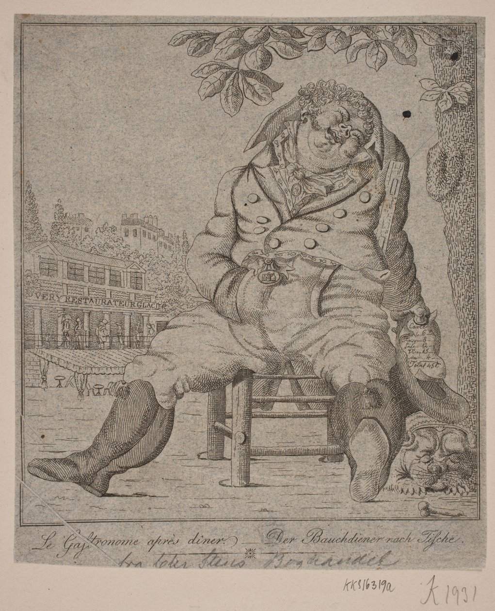 Gastronom po obiedzie autorstwa Gerhard Ludvig Lahde