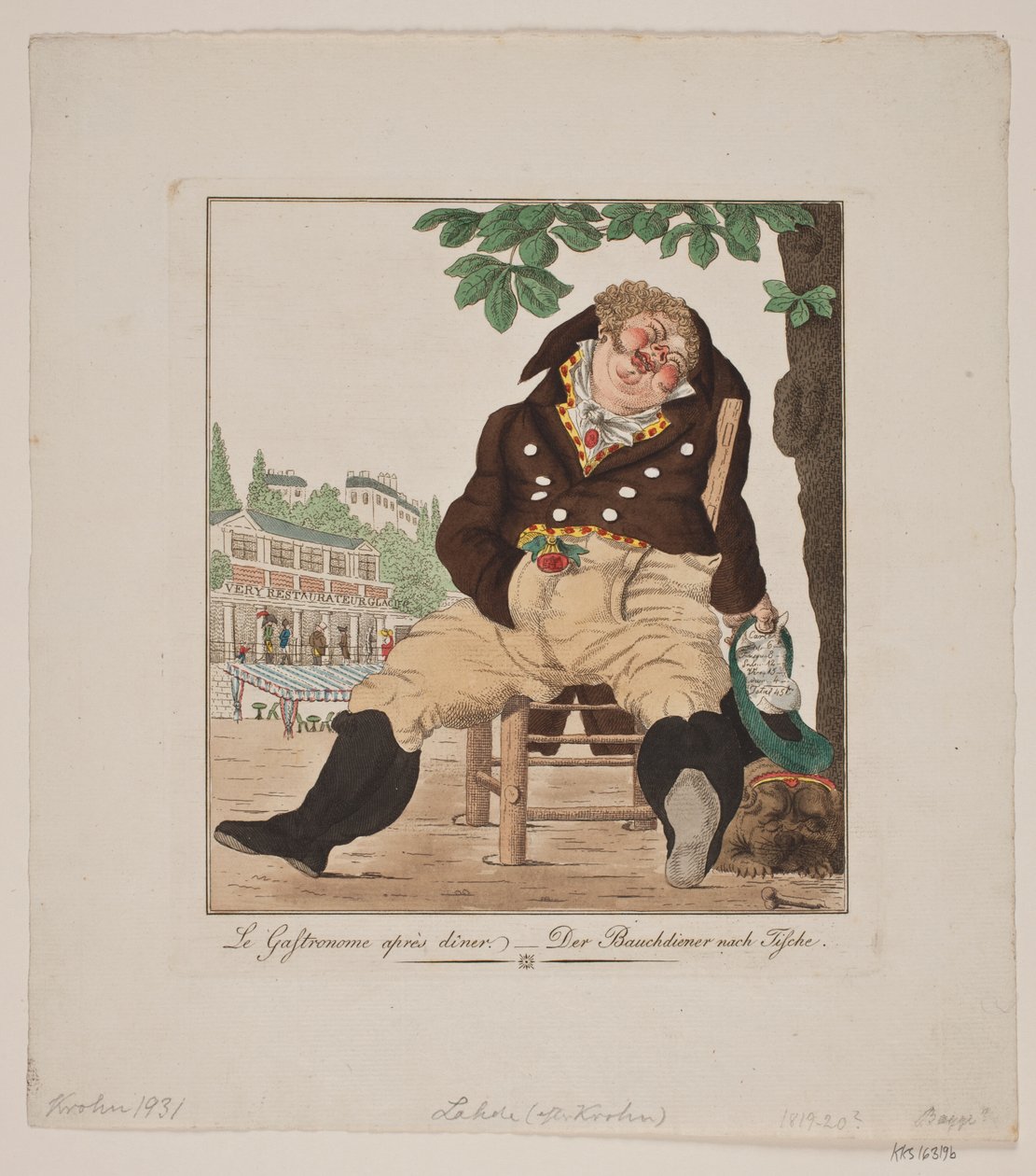 Gastronom po obiedzie autorstwa Gerhard Ludvig Lahde