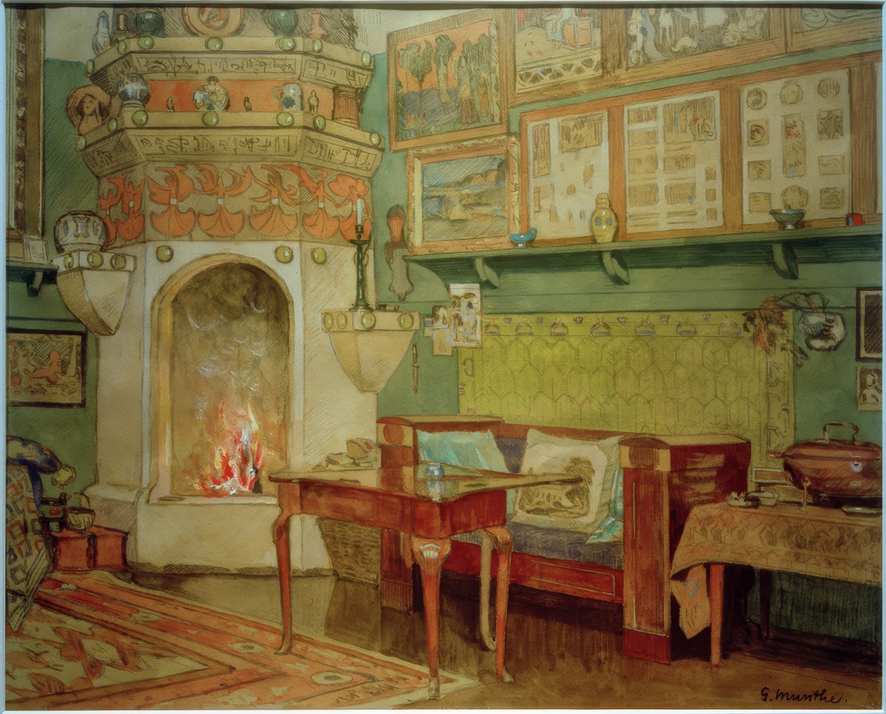 Wnętrze Salon "Poziom" autorstwa Gerhard Peter Frantz Vilhelm Munthe