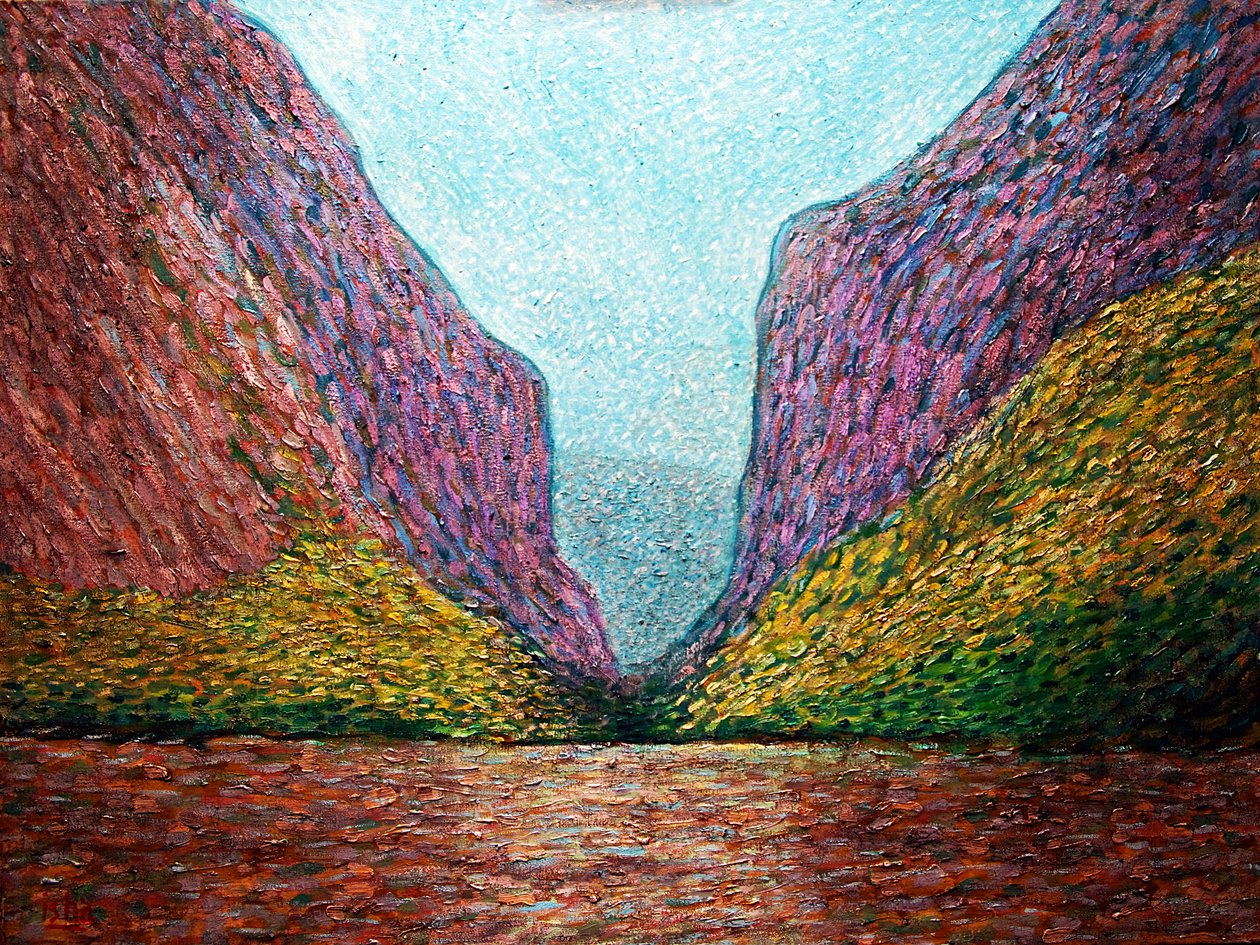 Kanion Sumidero, 2019 (olej na płótnie) autorstwa Gerhardt Isringhaus