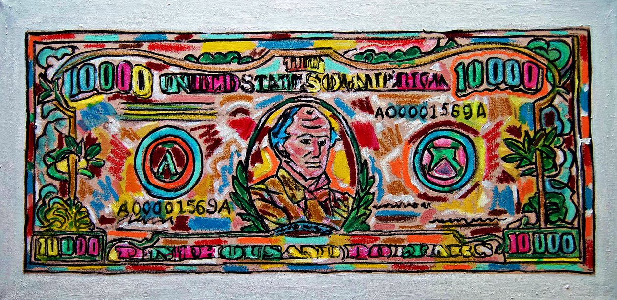 Ten Grand,2019 (olej na płótnie) autorstwa Gerhardt Isringhaus