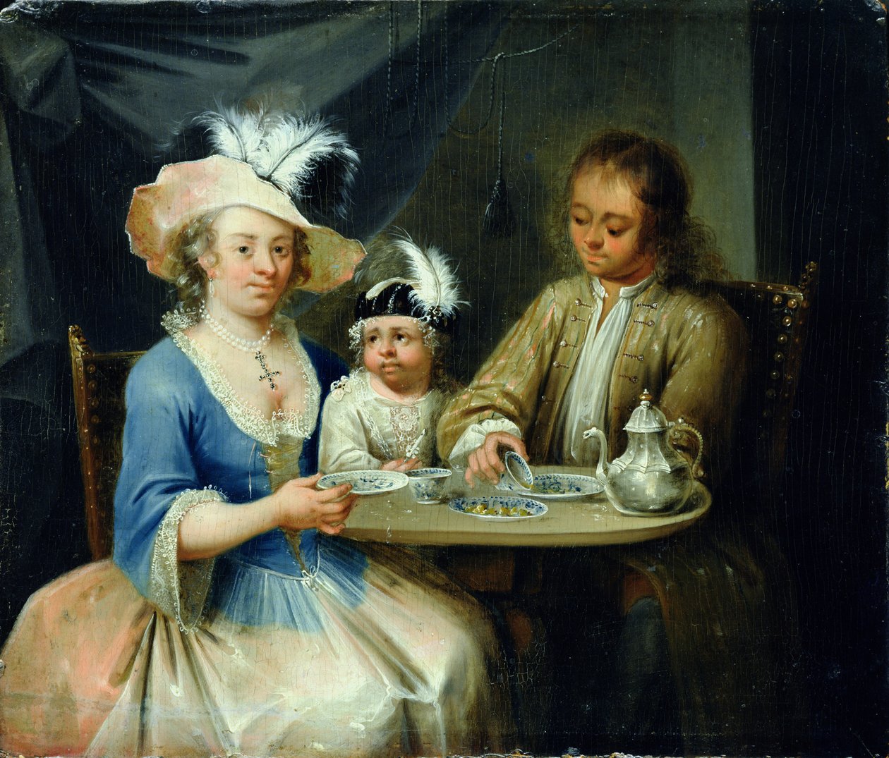 د کورنۍ انځور، c.1760 poli autorstwa German School