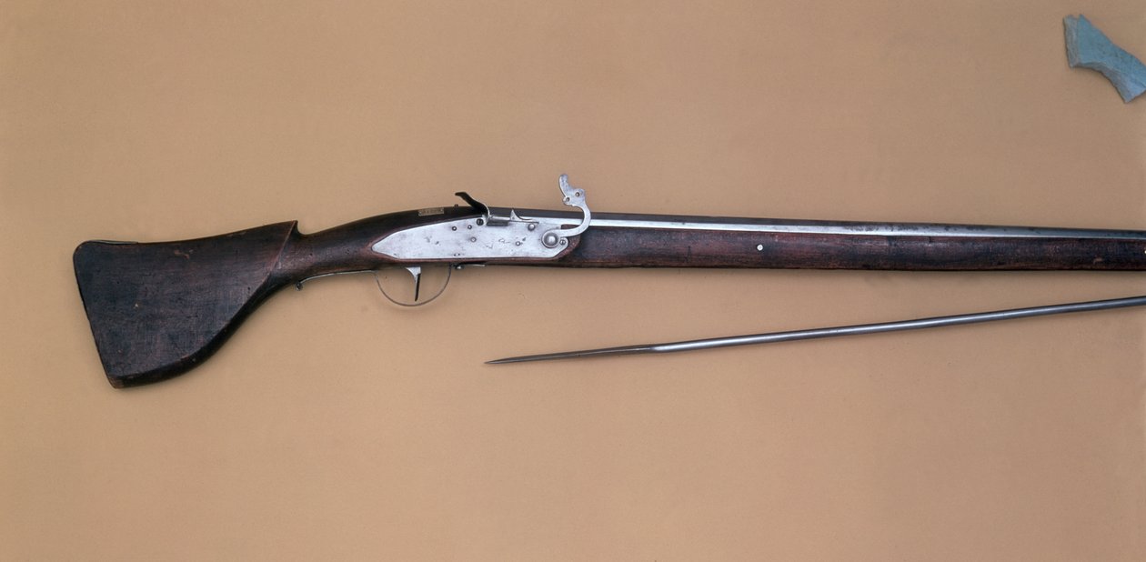 Muszkiet Matchlock z rozwidloną podpórką autorstwa German School