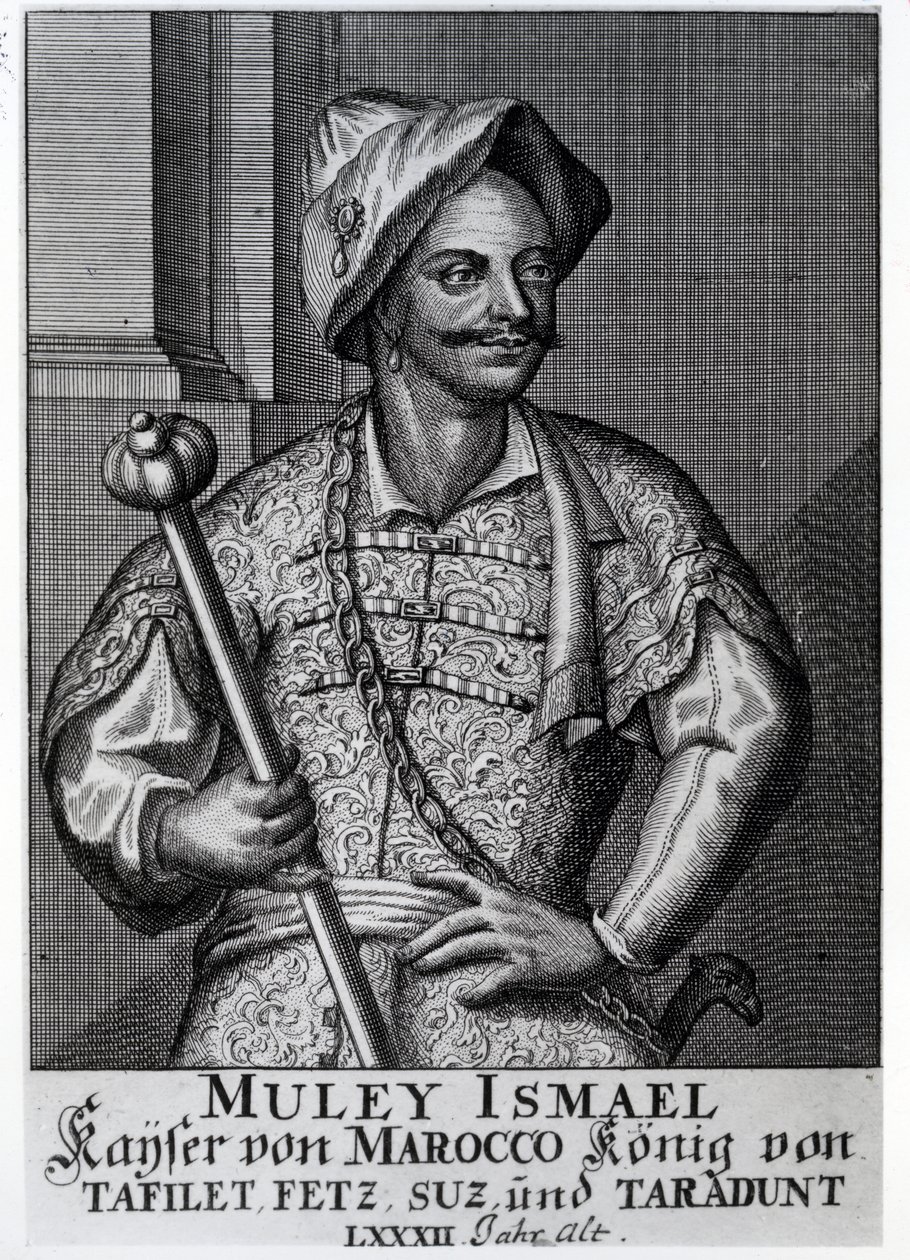 Mulaj Ismail Ibn Szarif, 1719 autorstwa German School