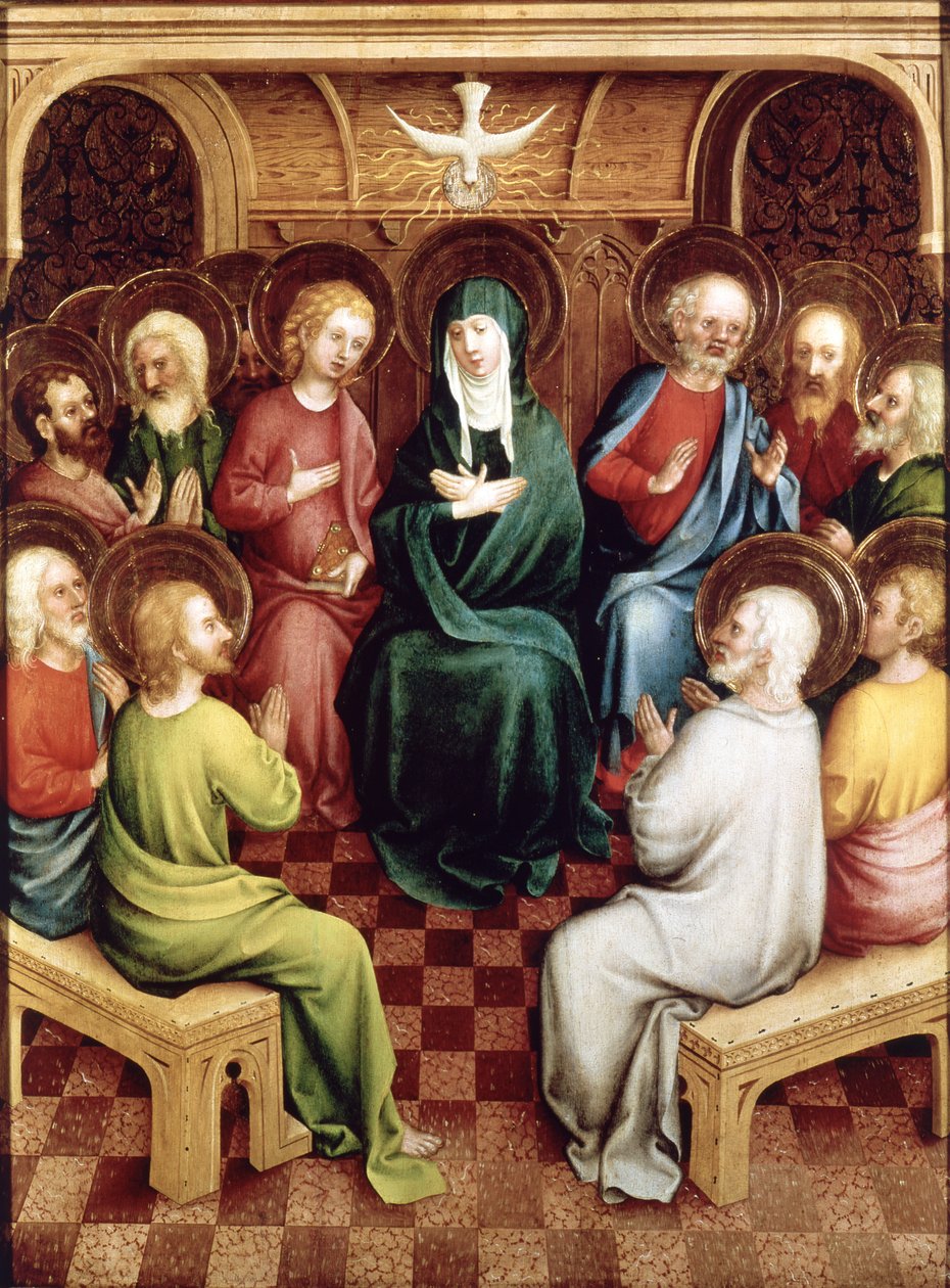 Pięćdziesiątnica, 1450 autorstwa German School