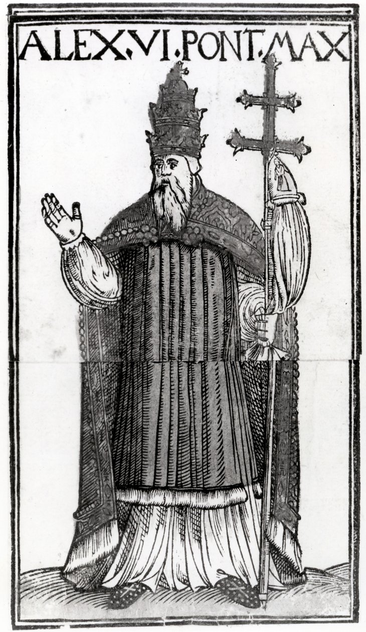Papież Aleksander VI autorstwa German School