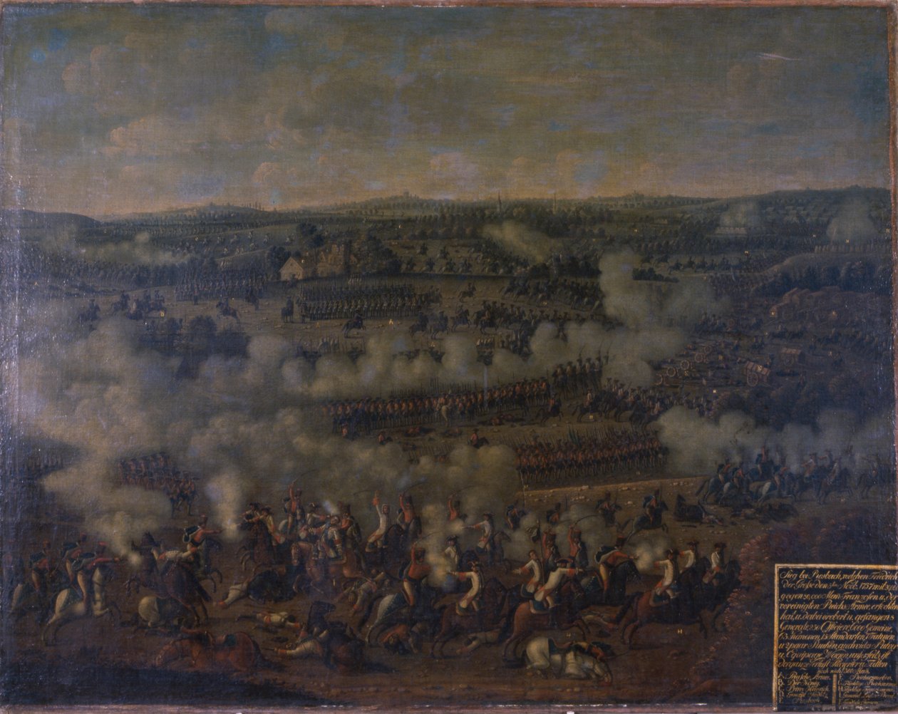 Россбахын тулалдаан, 1757 он autorstwa German School