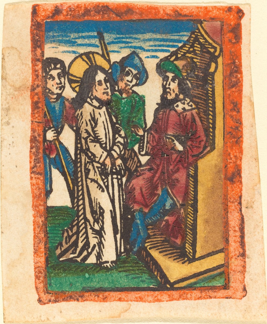 Chrystus przed Piłatem autorstwa German 15th Century