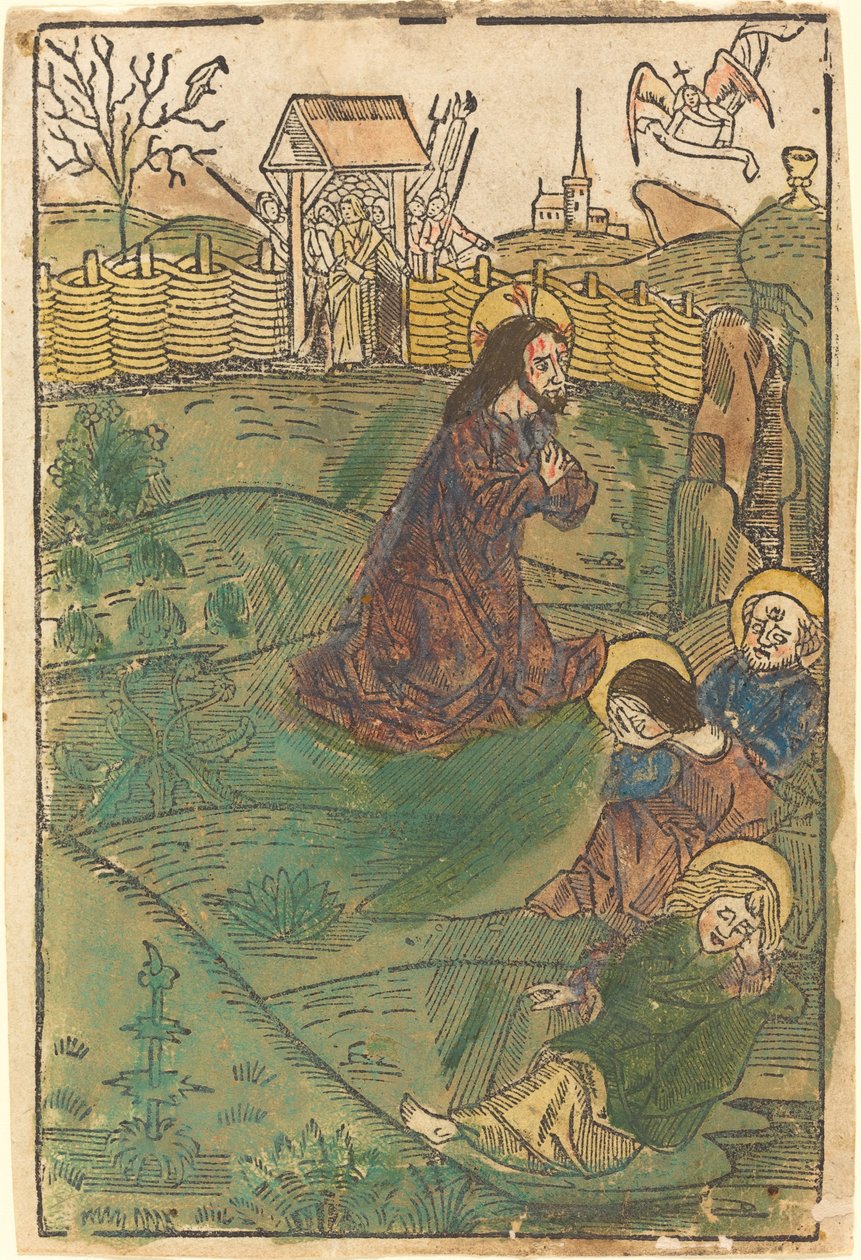 Chrystus na Górze Oliwnej autorstwa German 15th Century