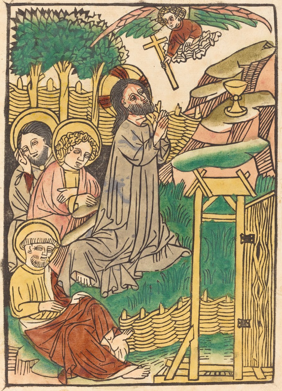 Chrystus na Górze Oliwnej autorstwa German 15th Century