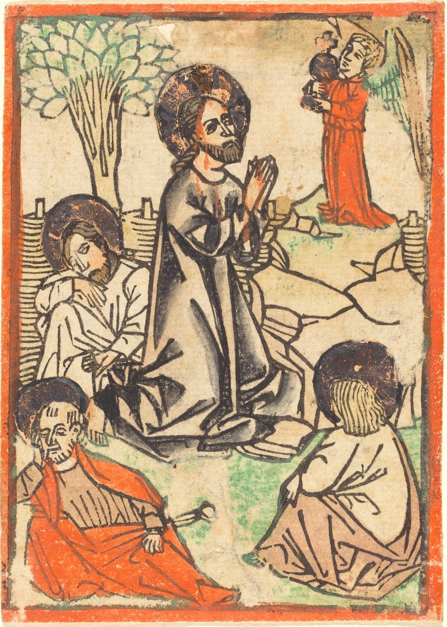Chrystus na Górze Oliwnej autorstwa German 15th Century