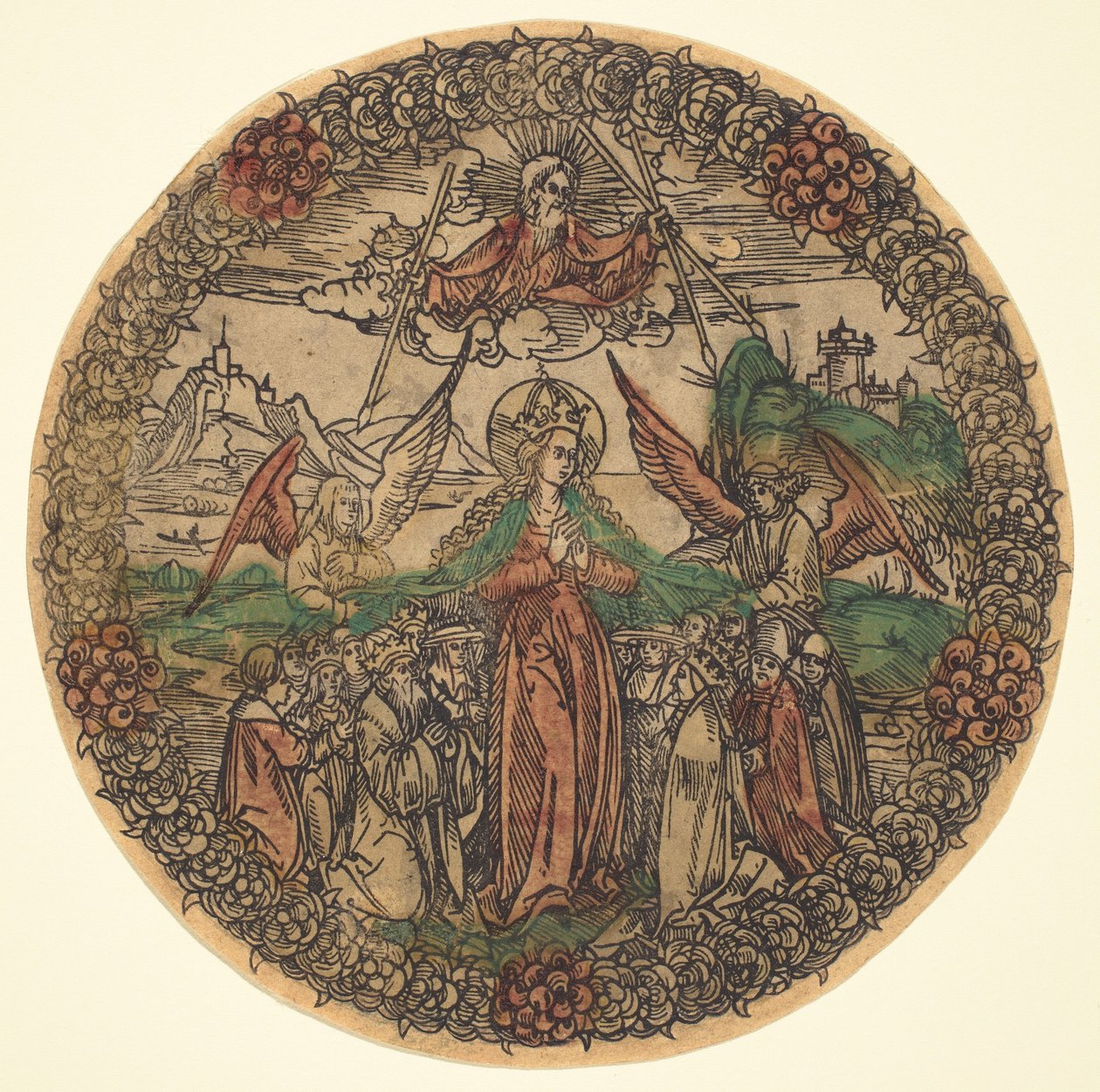 Madonna w wieńcu róż autorstwa German 15th Century