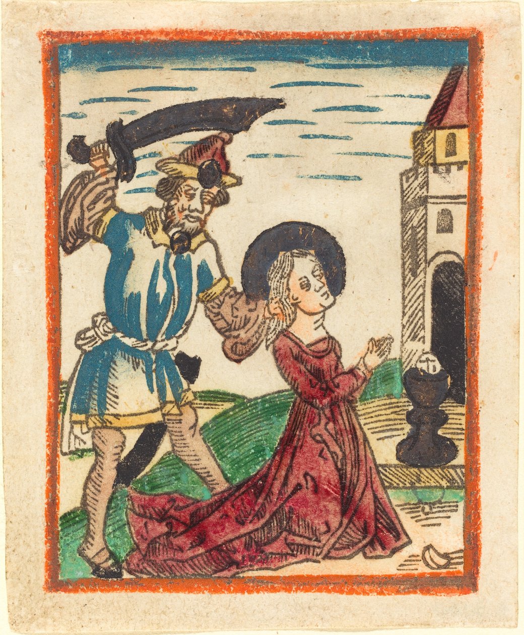 Męczeństwo św. Barbary autorstwa German 15th Century