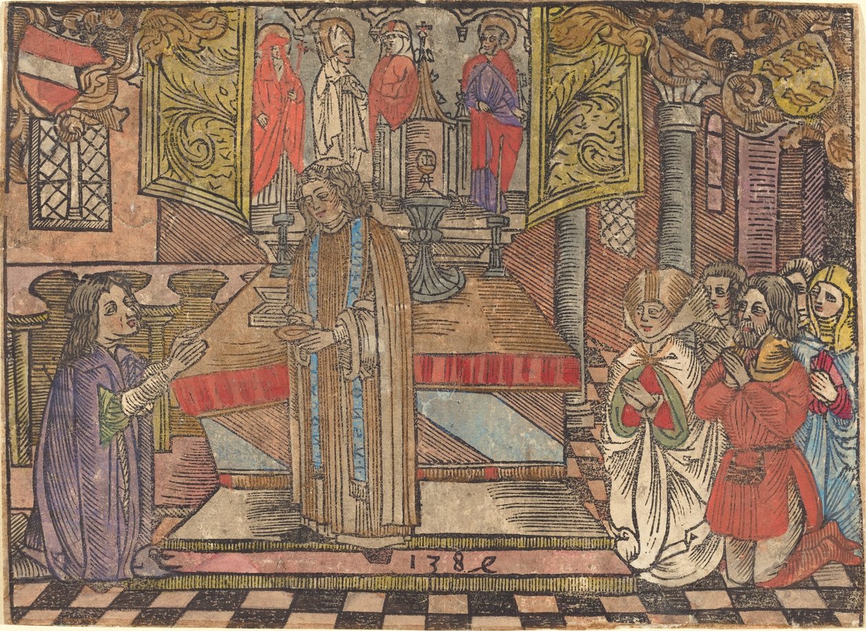 Cud w Seefeld autorstwa German 15th Century