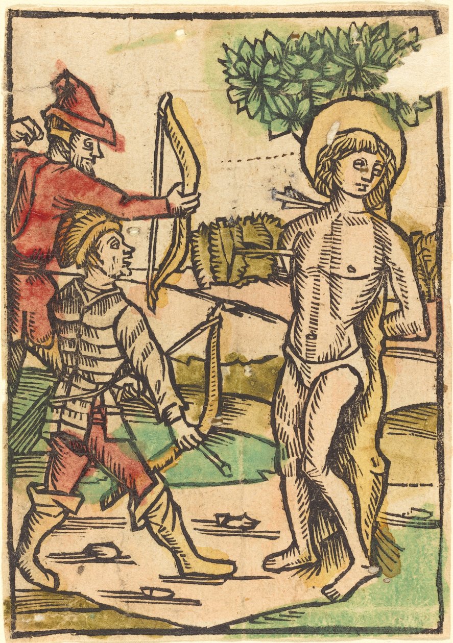 Św. Sebastian autorstwa German 15th Century