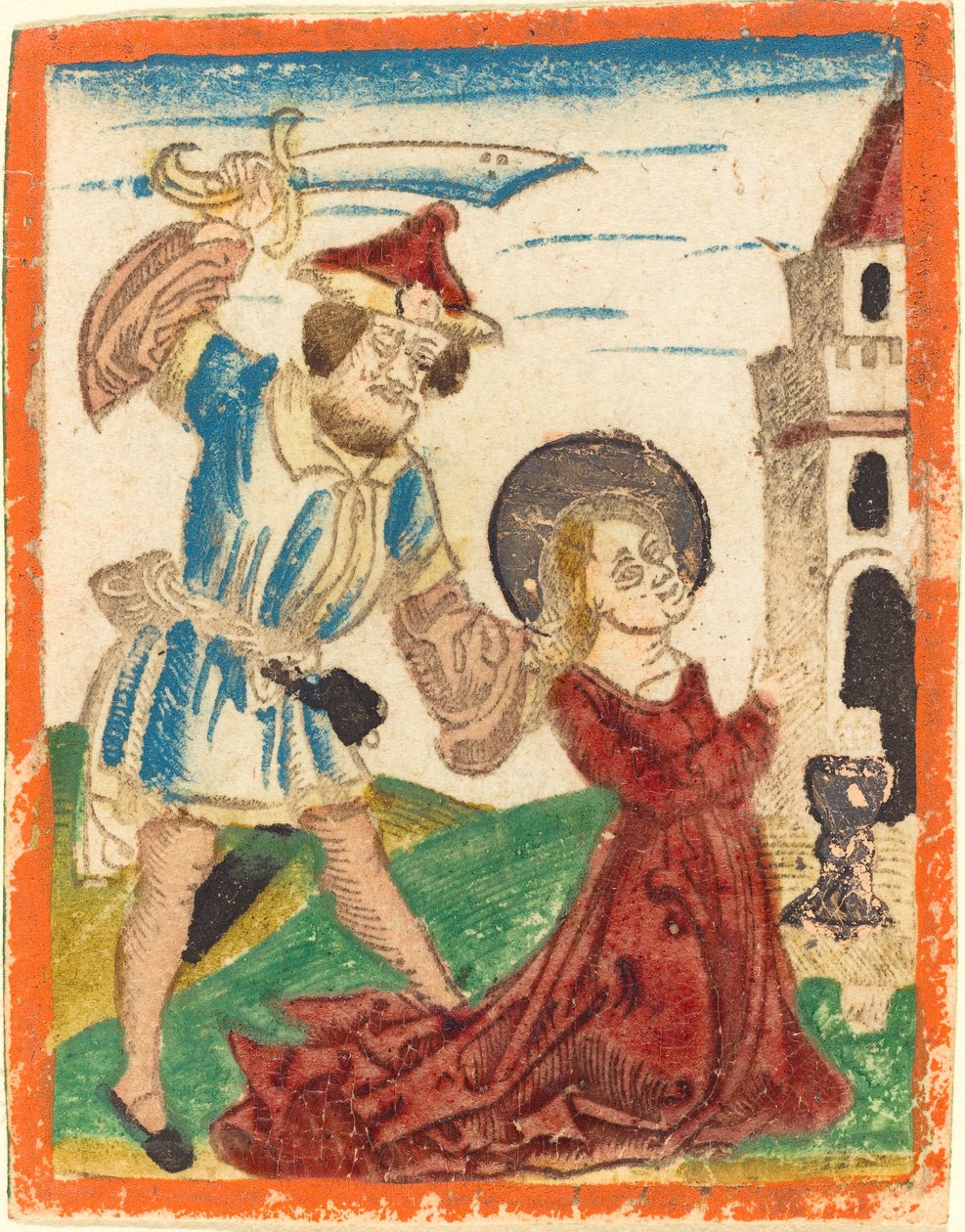 Męczeństwo św. Barbary autorstwa German 15th Century