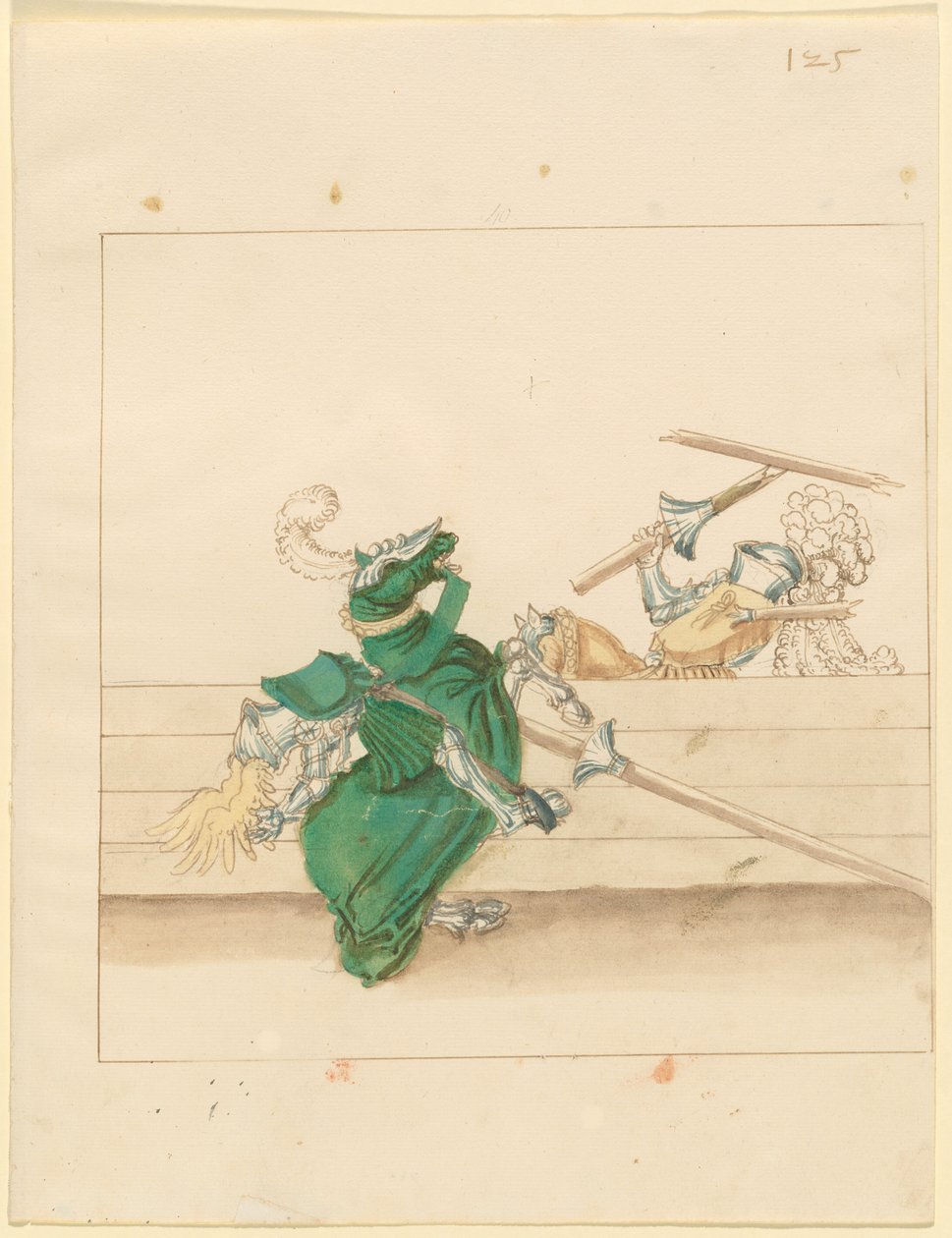 Włoski Pojedynek Pokoju autorstwa German 16th Century