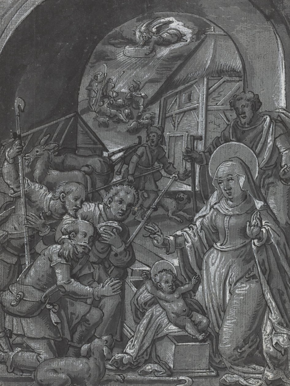 Narodziny Chrystusa [verso] autorstwa German 16th Century