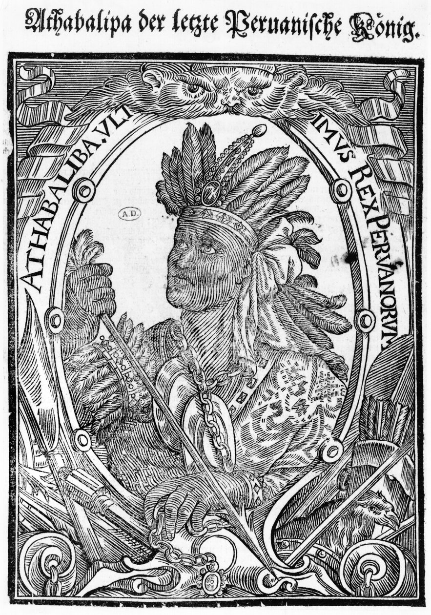 Atahualpa (ok. 1502-33) autorstwa German School